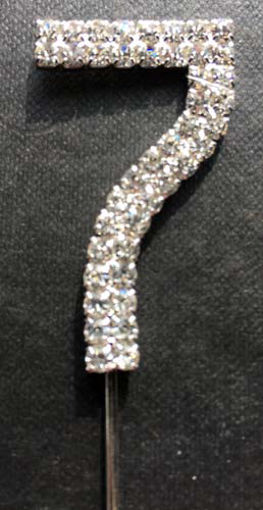 Picture of SILVER DIAMANTE CAKE TOPPER  7
